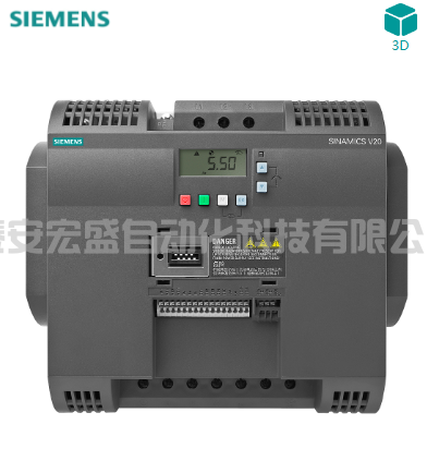 西門子SINAMICS V20變頻器,IP20 / UL 開放式,FSD,3AC380-480 V, 7,50 kW  6SL3210-5BE27-5UV0